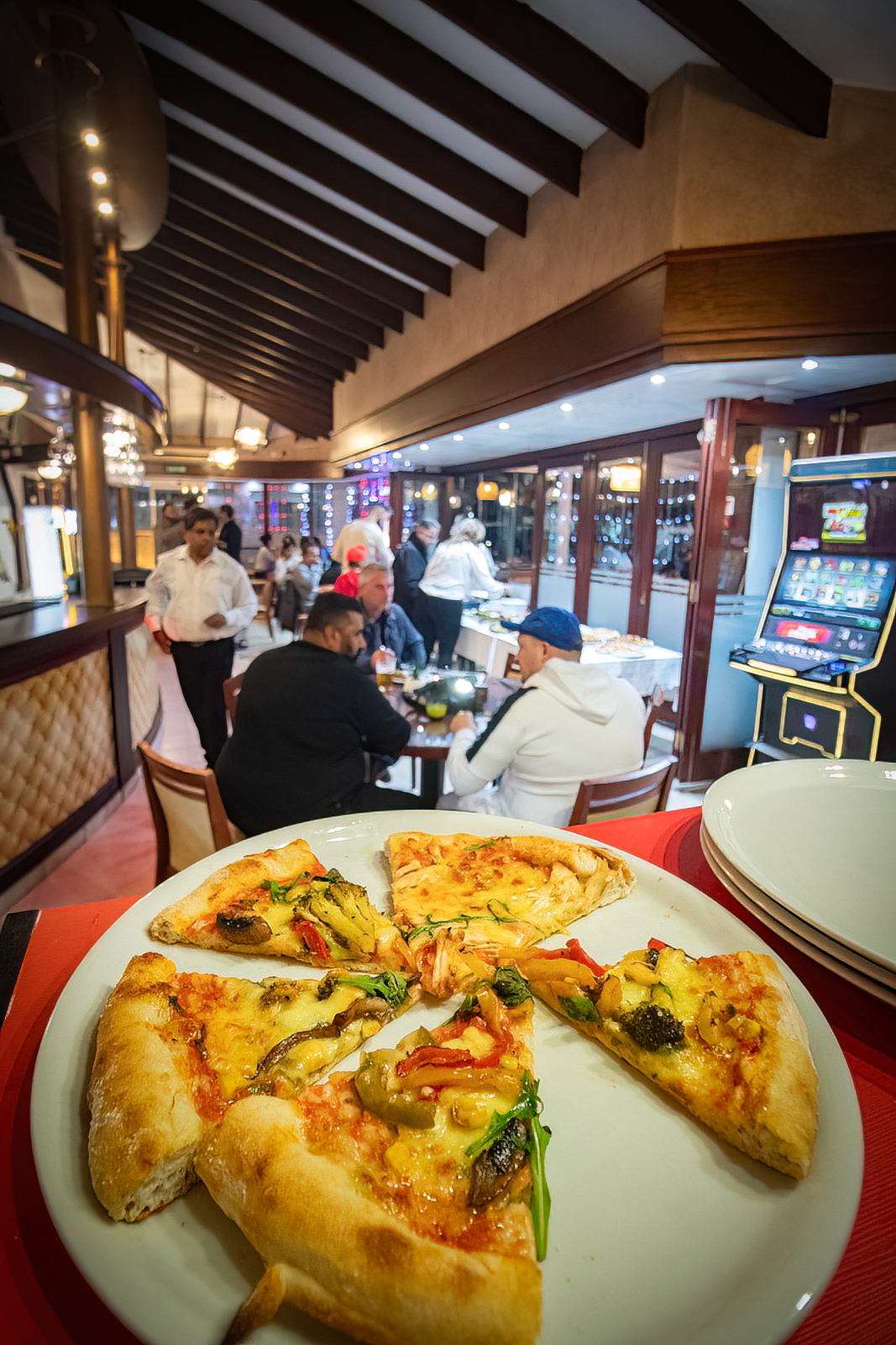 Chef with pizza at Gill's