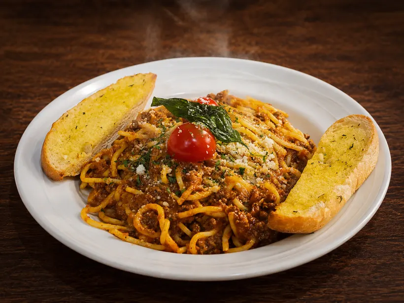 Spaghetti bolognese at Gill's Restaurant Gibraltar