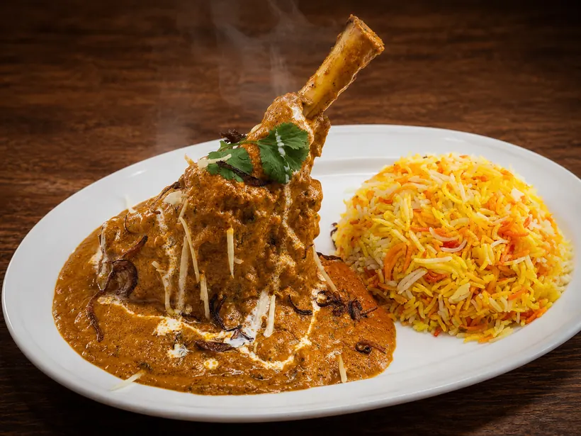Curry lamb shank at Gill's Restaurant Gibraltar