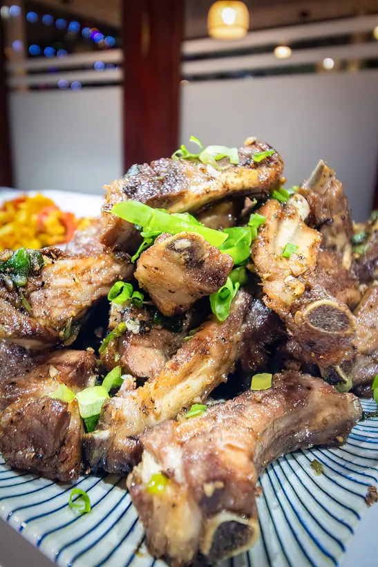 Barbecue ribs at Gill's Restaurant Gibraltar