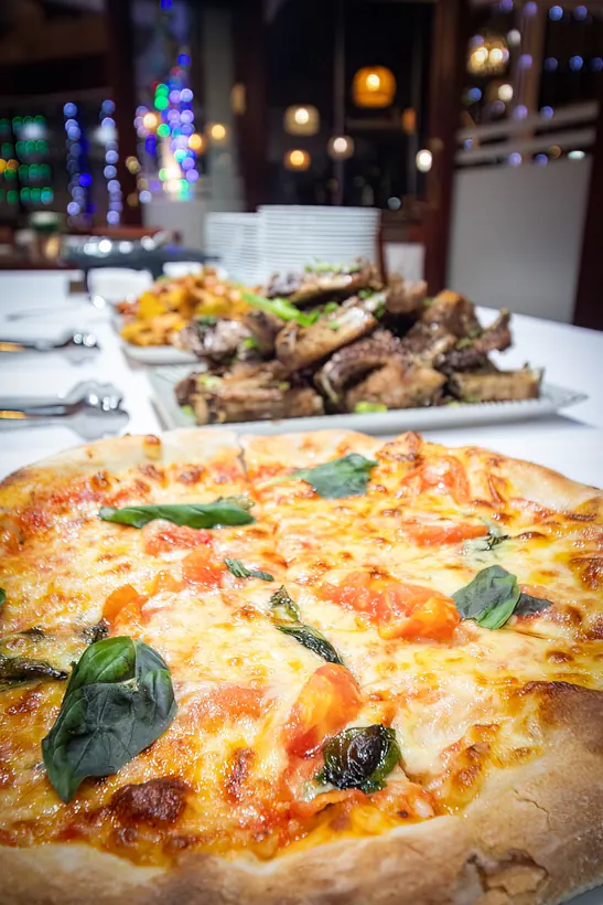 Pizza at the pass at Gill's Restaurant Gibraltar