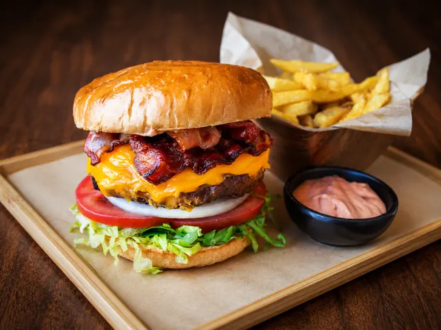 Classic Cheese and Bacon Burger at Gill's Restaurant